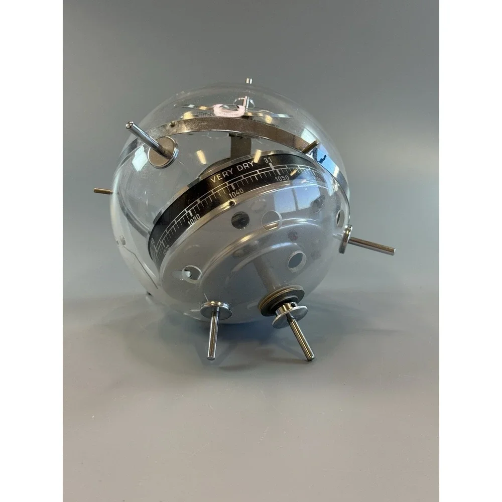 Vtg Sputnik Weather Station Barometer Hygrometer Thermometer Western Germany